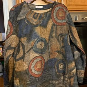 Multi color dress with head wrap or just wear around neck. Never worn